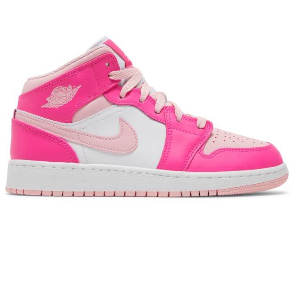 Nike mid fierce dunk Barbie pink hot pink shoes sneakers kids 7 Womans 9 - Picture 7 of 7
